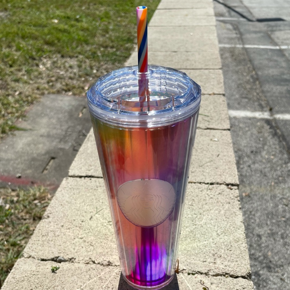 Starbucks 24oz Rainbow Tumbler Summer 2021 🌈 - Picture 2 of 7